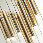 Люстра каскадная с 7-ю цилиндрическими плафонами из стекла Luminous Cylinders варинант исполнения - 5 | Loft Concept в Сочи