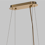 Люстра подвесная с овальными подвесками из стекла дымчатого цвета Harlow Crystal Round варинант исполнения - 6 | Loft Concept в Сочи