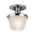 Потолочный светильник для ванных комнат с плафоном из прессованного фактурного стекла Quoizel варинант исполнения - 1 | Loft Concept в Сочи