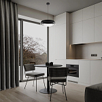 Подвесной светильник круглый черного цвета из металла  Vita Cuna варинант исполнения - 7 | Loft Concept в Сочи