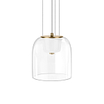 Подвесной светильник с цилиндрическим прозрачным стеклянным плафоном Grada Light варинант исполнения - 1 | Loft Concept в Сочи