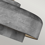 Подвесной светильник с массивным круглым стальным плафоном серого цвета в индустриальном стиле на цепи Feiss варинант исполнения - 7 | Loft Concept в Сочи