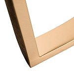 Консоль с белая овальная с мраморной столешницей Thoroughbass  варинант исполнения - 3 | Loft Concept в Сочи