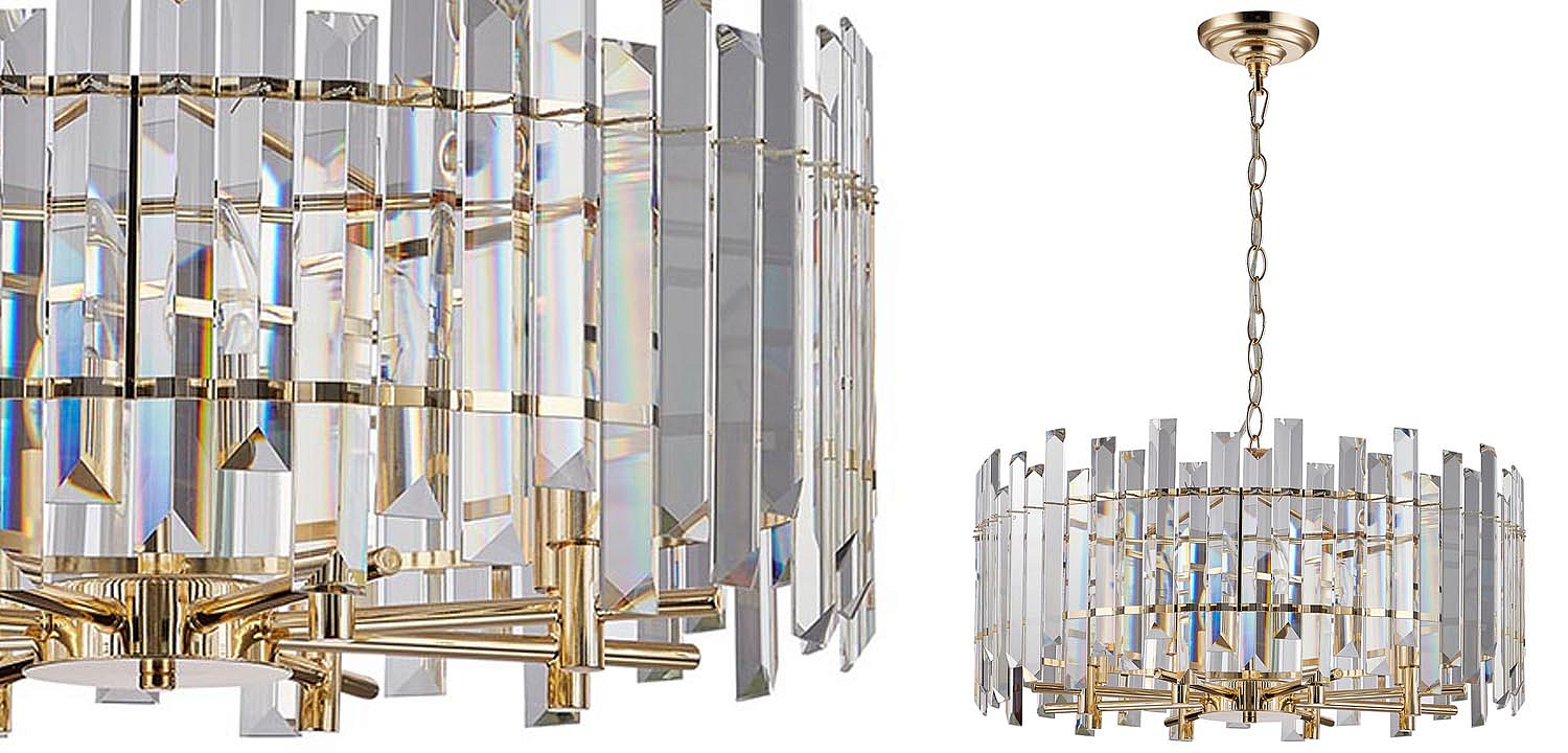 Люстра Langley Chandelier gold 60 Люстра Langley Chandelier gold 60 - Loft-Concept в Сочи