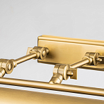 Светильник для картин цвета состаренная латунь с широким плафоном на прямоугольном основании Elstead Lighting варинант исполнения - 3 | Loft Concept в Сочи