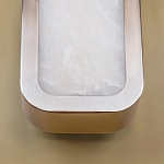 Бра в металлическом корпусе с рассеивателем из бежевого алебастра Cryptocrystalline Stone варинант исполнения - 4 | Loft Concept в Сочи