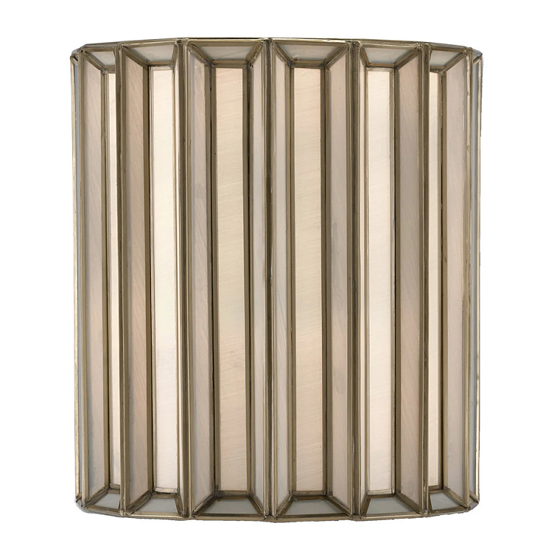 Бра настенное с фактурным каркасом Soft Glow Lamps Молочный Латунь в Сочи | Loft Concept 
