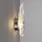 Бра с рельефным волнообразным стеклянным плафоном и вставкой из мрамора Liquid Stone варинант исполнения - 7 | Loft Concept в Сочи