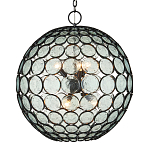 Люстра в форме шара из круглых декоративных элементов Circle of Light варинант исполнения - 1 | Loft Concept в Сочи