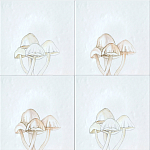 Плитка с узором Поганки варинант исполнения - 1 | Loft Concept в Сочи