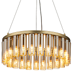 Люстра со стеклянными цилиндрическими плафонами Luminous Cylinders Amber Round варинант исполнения - 1 | Loft Concept в Сочи