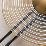 Бра с янтарным стеклянным диском и золотистыми акцентами Savio Glass Disc варинант исполнения - 4 | Loft Concept в Сочи