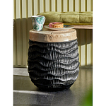 Приставной столик с фактурой под натуральное дерево Immortality варинант исполнения - 5 | Loft Concept в Сочи