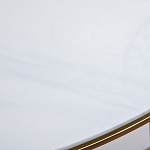 Консоль приставная полукруглая на основании золотого цвета Interior Accent варинант исполнения - 3 | Loft Concept в Сочи