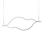 Подвесной светильник волнообразный изогнутый на двух тросах 123 см Spiral Lighting варинант исполнения - 1 | Loft Concept в Сочи