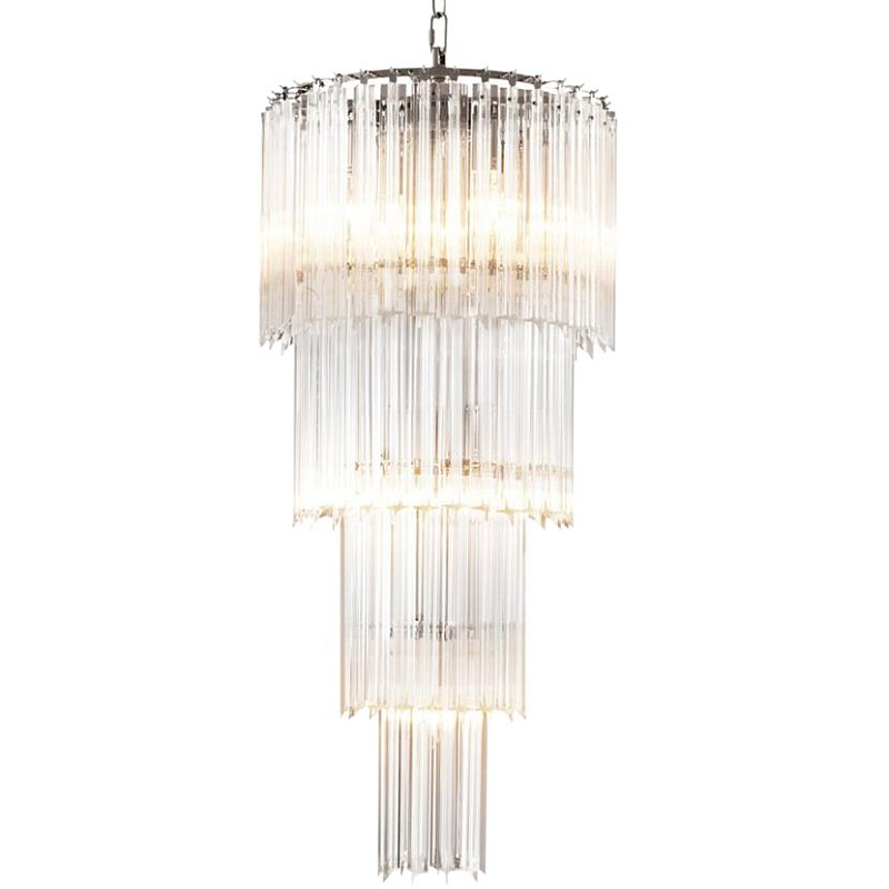 Люстра Chandelier Alpina S Никель Прозрачный (Transparent) в Сочи | Loft Concept 