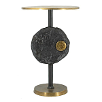 Столик приставной с абстрактным основанием и акцентом в виде золотистого диска Heavenly Space варинант исполнения - 1 | Loft Concept в Сочи