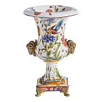 Ваза из фарфора с бронзовыми Овнами Bronze Aries варинант исполнения - 2 | Loft Concept в Сочи