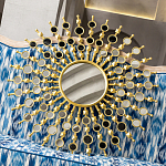 Зеркало-солнце в раме из металла с золотыми с лучами Rays of Peace варинант исполнения - 3 | Loft Concept в Сочи