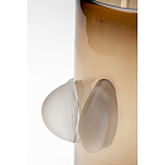 Ваза коричневая Forma Mare со стеклянными вставками варинант исполнения - 3 | Loft Concept в Сочи