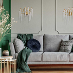 Бра золотого цвета с ветвями и хрустальными подвесками FAIRYTREE Light варинант исполнения - 8 | Loft Concept в Сочи