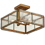 Потолочный светильник квадратный из толстого литого стекла Cast Glass варинант исполнения - 4 | Loft Concept в Сочи