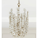 Подвесной светильник декорированный цветами из стекла Lightness of Flowers варинант исполнения - 3 | Loft Concept в Сочи