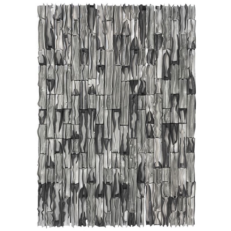 Объемное Панно на стену Grey Micro Waves Серый в Сочи | Loft Concept 