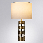 Настольная лампа с цилиндрическим основанием и белым абажуром Crystal Harmony  варинант исполнения - 1 | Loft Concept в Сочи