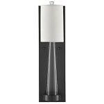 Бра на прозрачном штативе с тканевым абажуром в форме цилиндра Conciseness варинант исполнения - 4 | Loft Concept в Сочи