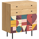 Комод с принтом на ящиках Elise Chest of Drawers варинант исполнения - 7 | Loft Concept в Сочи