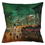 Подушка декоративная Париж ночной Impressionism in Art варинант исполнения - 1 | Loft Concept в Сочи