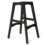 Барный стул со спинкой и подлокотниками на 4-х деревянных ножках Douglas Rhombus Бирюзовый Велюр варинант исполнения - 3 | Loft Concept в Сочи