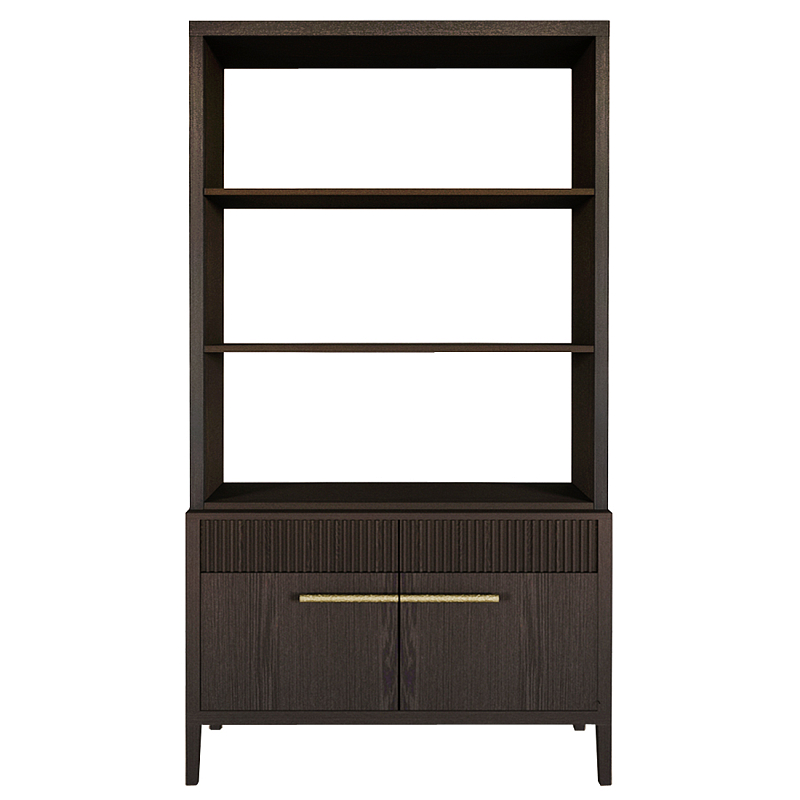 Стеллаж Primo с ящиками Темный орех Орех в Сочи | Loft Concept 