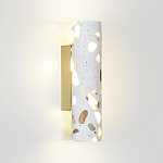 Бра с цилиндрическим белым бетонным плафоном Terrazzo Light варинант исполнения - 1 | Loft Concept в Сочи