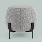 Пуф в ткани букле серого цвета Pikelet варинант исполнения - 2 | Loft Concept в Сочи
