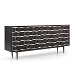 Дизайнерский комод чёрный с фактурным фасадом Billy варинант исполнения - 1 | Loft Concept в Сочи