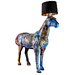 Большой Торшер Лошадь с ручной авторской росписью Feral Stallion варинант исполнения - 2 | Loft Concept в Сочи