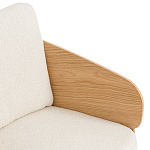 Кресло с каркасом из массива дуба Gallin Chair Boucle варинант исполнения - 5 | Loft Concept в Сочи