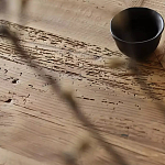 Дизайнерский журнальный стол квадратный с черным трапециевидным основанием Wokab варинант исполнения - 4 | Loft Concept в Сочи