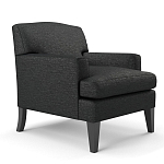 Мебельная ткань Шенилл черный цвет 138 см T4-35 варинант исполнения - 5 | Loft Concept в Сочи