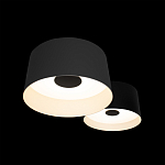 Потолочный светильник с 2-мя цилиндрическими абажурами серого и черного цвета Urban Dome варинант исполнения - 6 | Loft Concept в Сочи