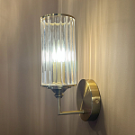 Бра с цилиндрическим рифленым стеклянным плафоном Jeanette варинант исполнения - 5 | Loft Concept в Сочи