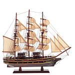 Декоративная модель деревянного коричневого парусника в подарочной упаковке With The low варинант исполнения - 1 | Loft Concept в Сочи