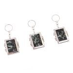 Зеркало брелок складное двухстороннее из натурального камня Серафинит Stone Mirrors варинант исполнения - 4 | Loft Concept в Сочи