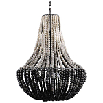 Люстра каплевидной формы украшенная круглыми бусинами Gradient Chandelier Black White варинант исполнения - 2 | Loft Concept в Сочи