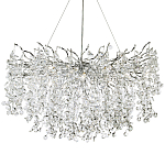 Люстра с хрустальными подвесками на металлических ветках Fairytree Light Silver Chandelier 18 варинант исполнения - 1 | Loft Concept в Сочи