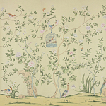 Обои ручная роспись Askew Verdigris  варинант исполнения - 4 | Loft Concept в Сочи