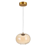 Подвесной светильник с янтарным рифленым стеклянным плафоном Ferm Living варинант исполнения - 2 | Loft Concept в Сочи