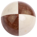 Шар декоративный из натуральных камней Лемезит и Мрамор Белый Natural Stone Spheres варинант исполнения - 3 | Loft Concept в Сочи